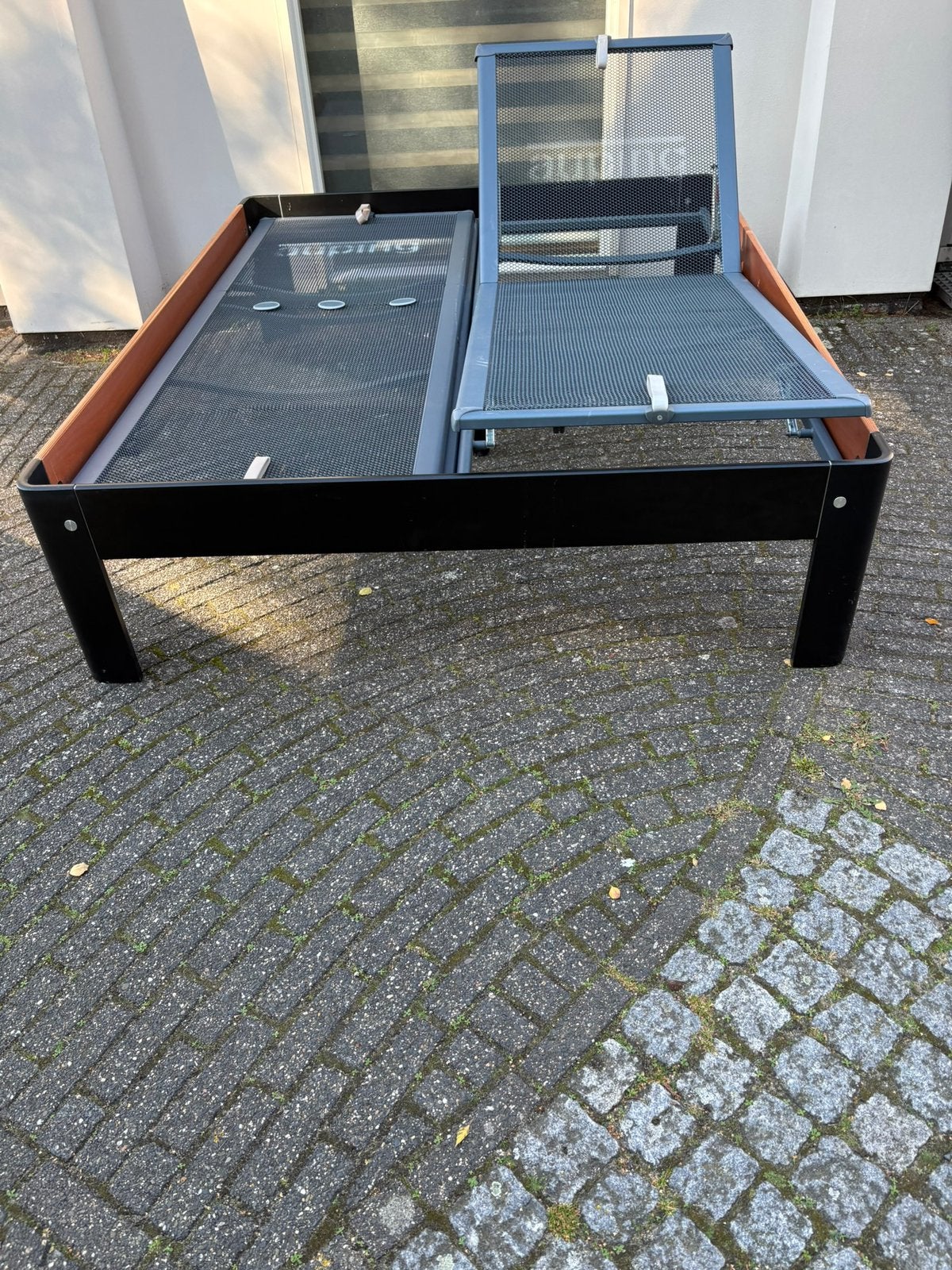 Te koop senioren Auping Auronde 160 x200 zwart  met kersen, Ophalen of Verzenden