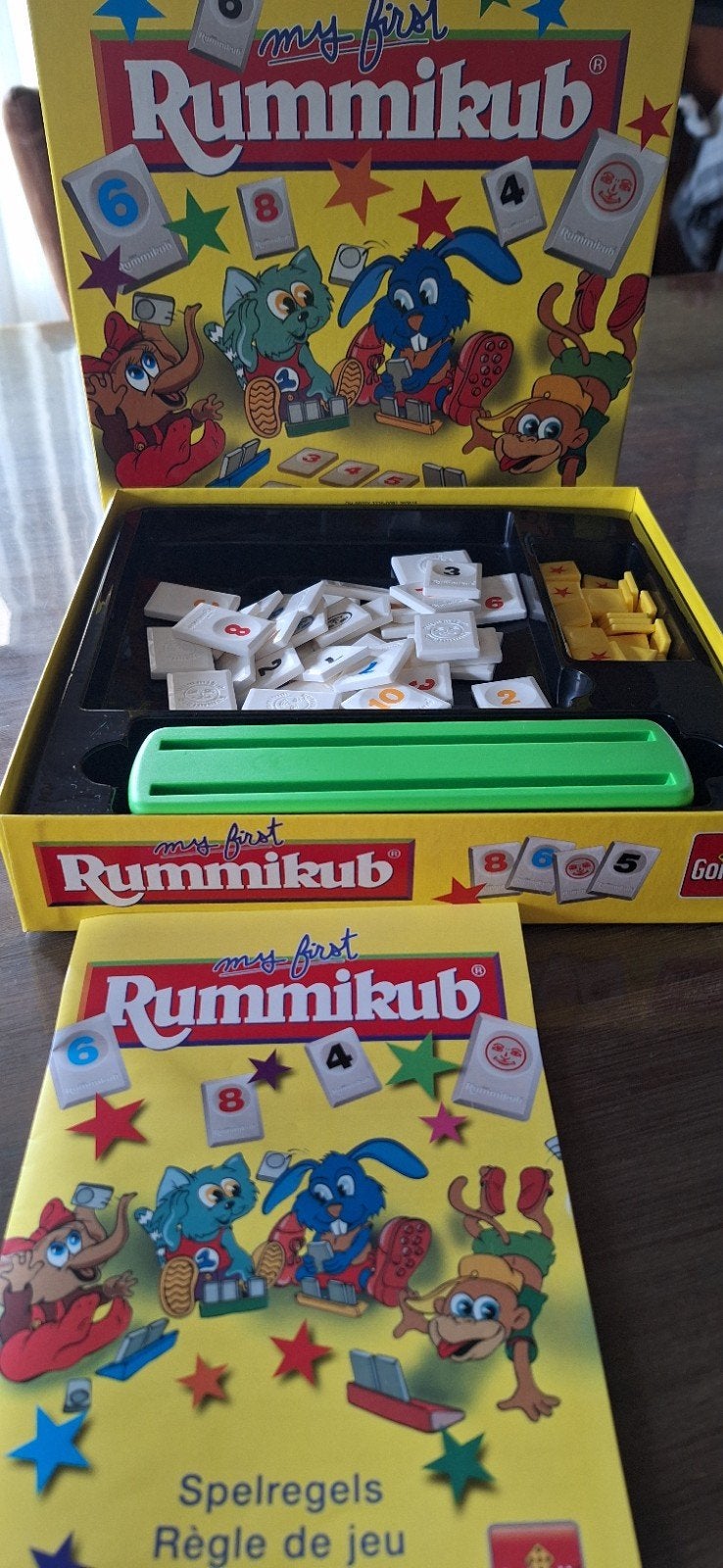 My First Rummikub - Educatief cijferspel voor kinderen, Drie of vier spelers, Ophalen of Verzenden, Zo goed als nieuw