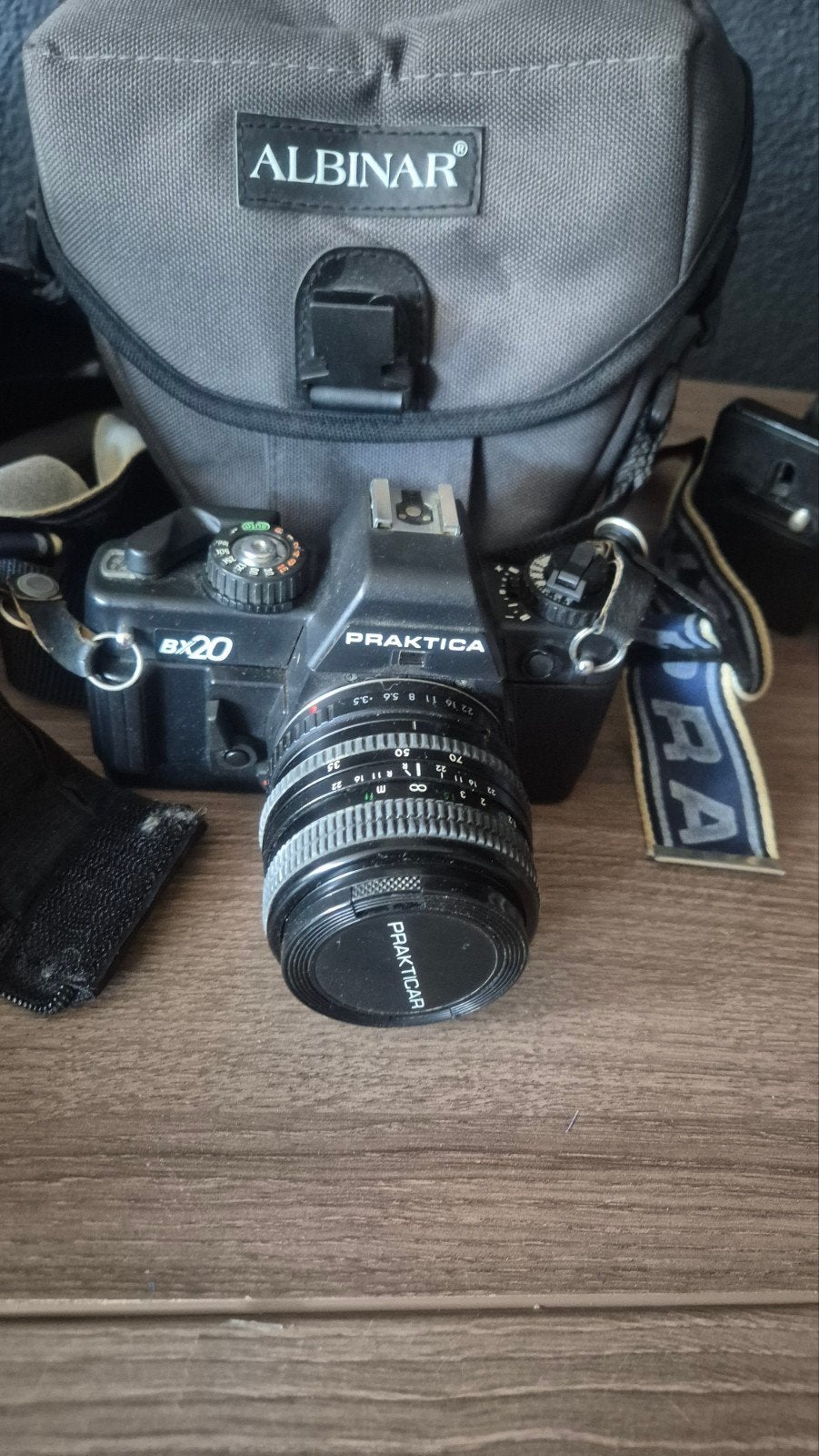 Praktica analoge camera set met statief en accessoires, Ophalen of Verzenden, Gebruikt, Spiegelreflex, Overige Merken