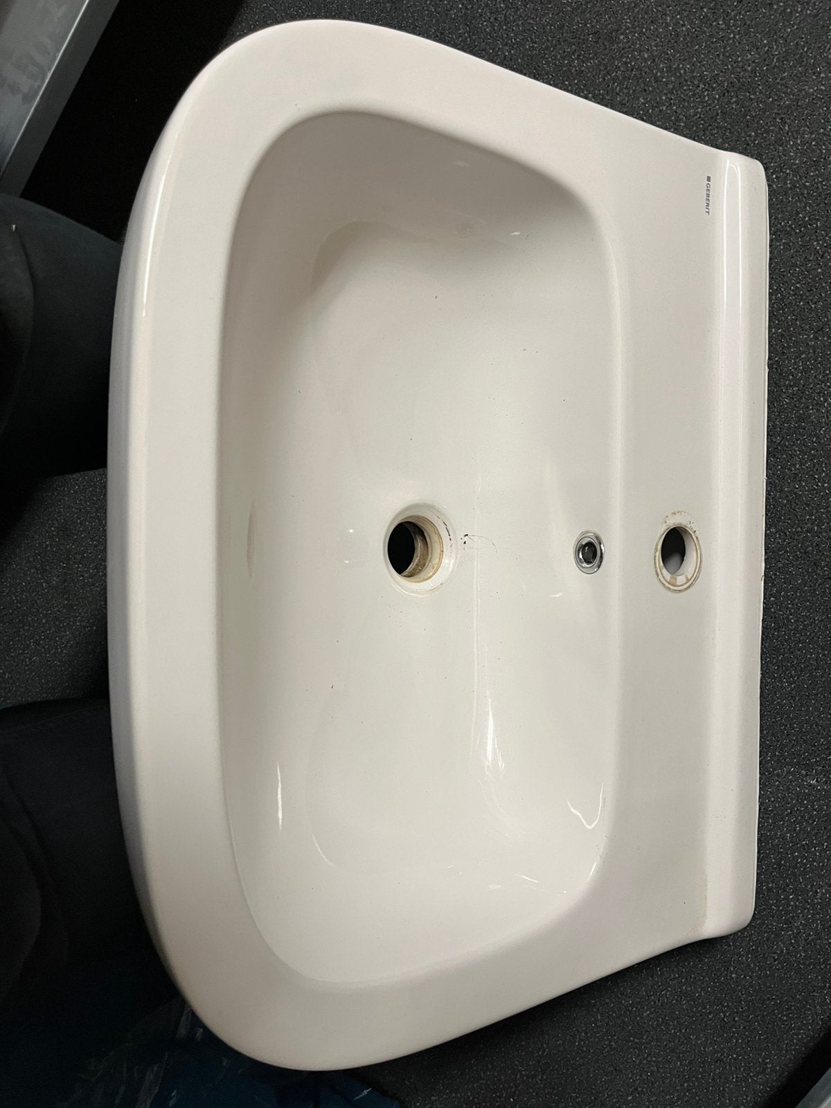 Wasbak met koudwater kraan grohe en geberit, Minder dan 50 cm, Ophalen of Verzenden, Zo goed als nieuw, Minder dan 100 cm
