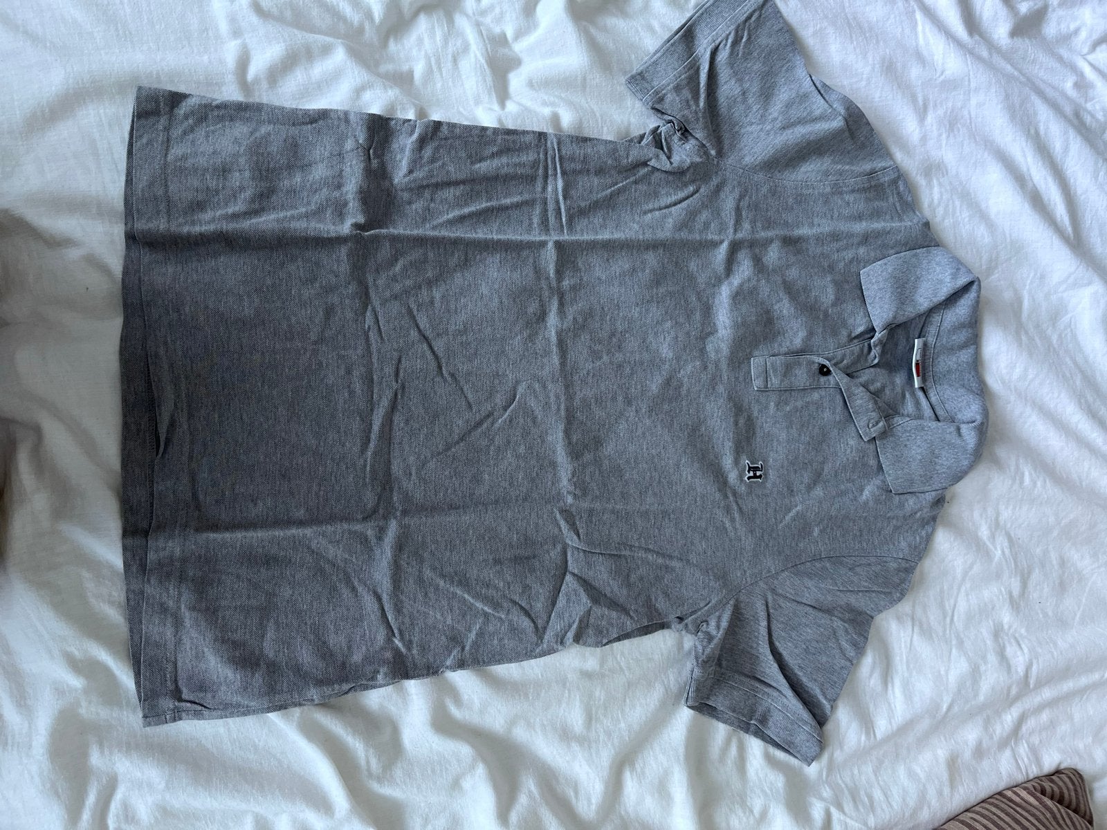 Tommy Hilfiger Lewis Hamilton Polo - Grijs - Maat M, Verzenden, Zo goed als nieuw, Maat 48/50 (M), Grijs