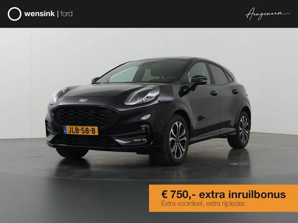 Ford Puma 1.0 EcoBoost Hybrid ST-Line X | Navigatiesysteem |, Auto's, Leder en Stof, 665 kg, 155 pk, 3 cilinders