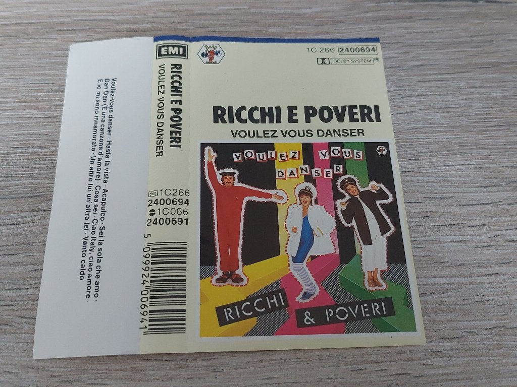 RICCHI E POVERI - VOULEZ VOUS DANCER (MC), 1 bandje, Ophalen of Verzenden, Zo goed als nieuw, Origineel