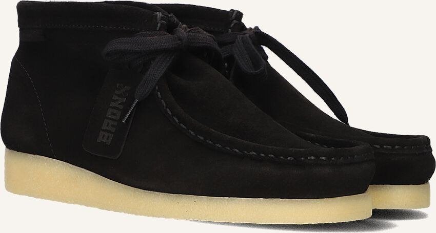 Halfhoge enkelboots met veter Bronx zwart suede (39), Bronx, Zwart, Snowboots, Ophalen of Verzenden