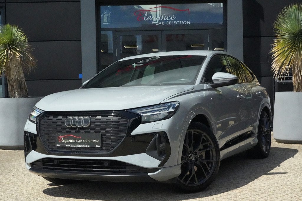 Audi Q4 Sportback e-tron 40 S edition 77 kWh 204pk Sonos/Tre, Automaat, Achterwielaandrijving, Gebruikt, Zwart