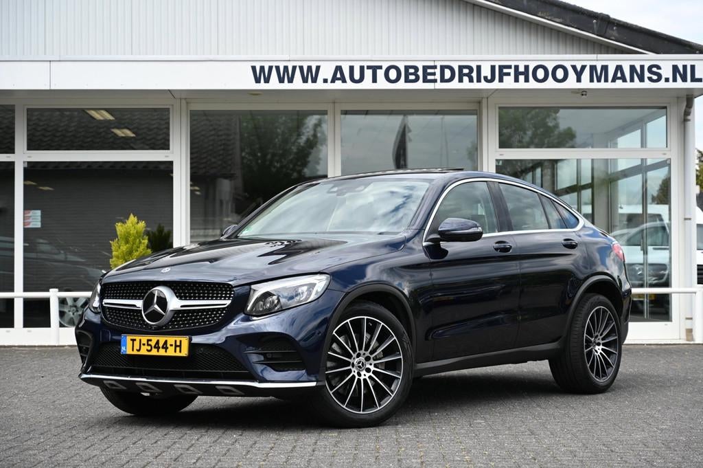Mercedes-Benz GLC-klasse Coupé 250 4MATIC Premium Plus AMG, Auto's, Gebruikt, 4 cilinders, Blauw, Lichtsensor