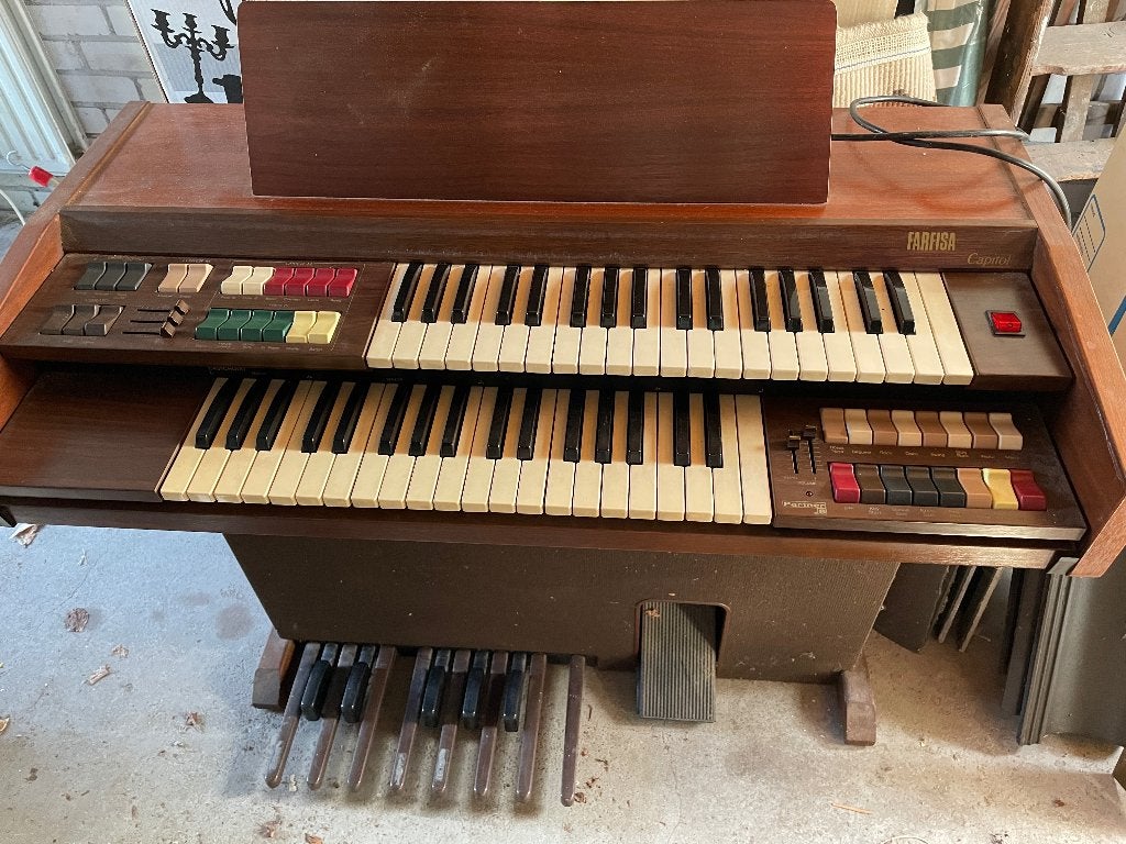 Farfisa Capitol Orgel - Vintage Elektronisch Orgel, Muziek en Instrumenten, Ophalen, Gebruikt, 2 klavieren, Orgel