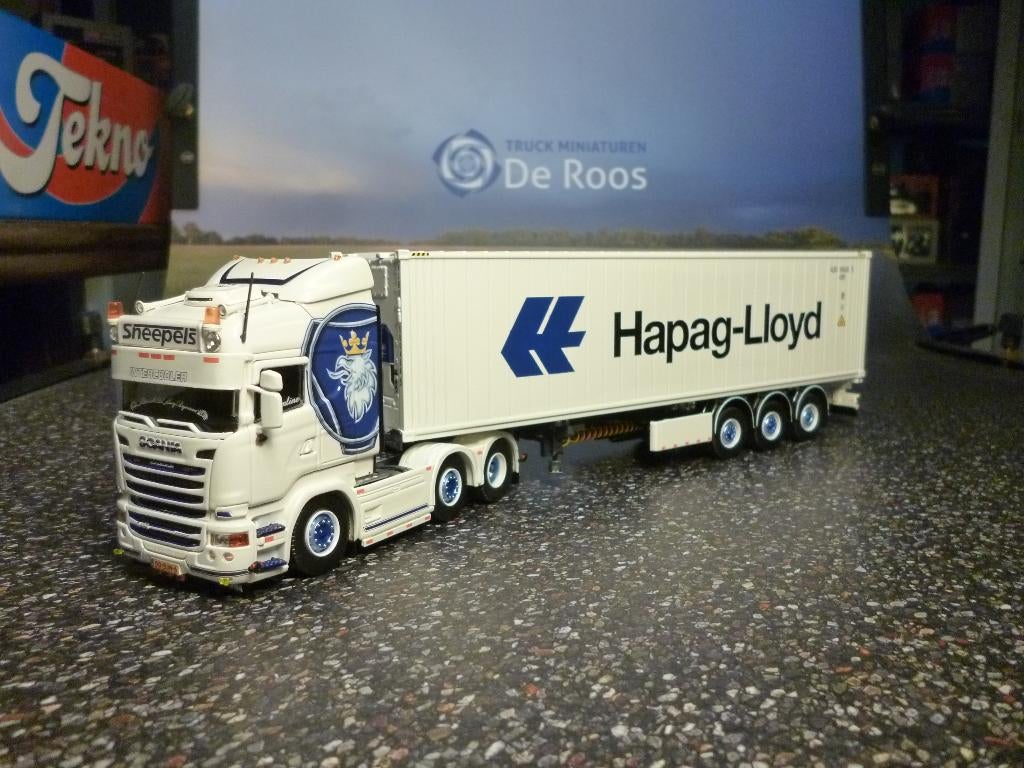 Tekno Scania R serie Sneepels met certificaat, Ophalen of Verzenden, Nieuw, Bus of Vrachtwagen, Tekno