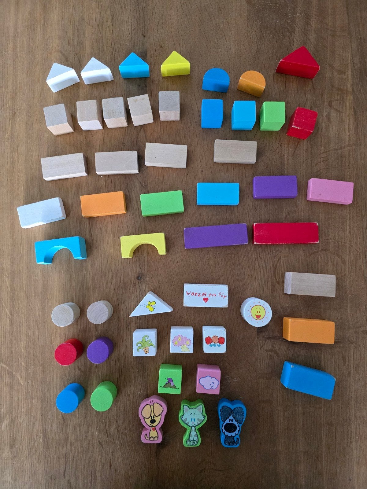 Thimble Toys - Woezel en Pip Blokken, 50 delig hout, Kinderen en Baby's, Ophalen of Verzenden, Zo goed als nieuw, Overige typen