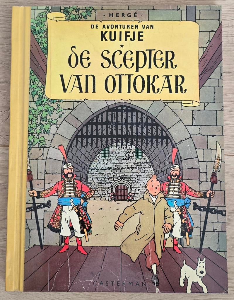 Kuifje – De Scepter van Ottokar (harde kaft, vintage), Boeken, Ophalen of Verzenden, Gelezen