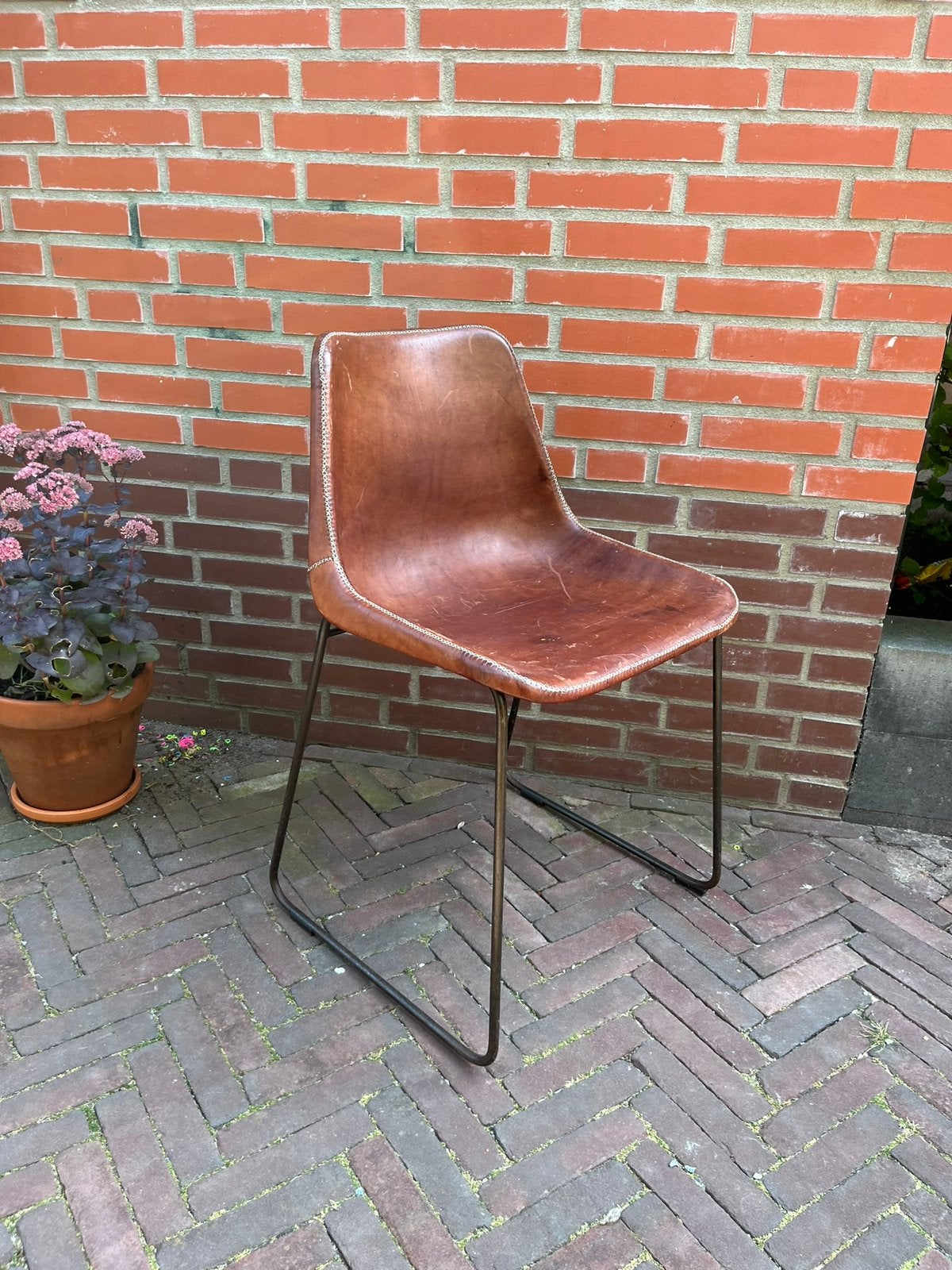 Sol Y Luna | Eetkamerstoelen (3x), Huis en Inrichting, Stoelen, Gebruikt, Drie, Leer, Bruin, Ophalen