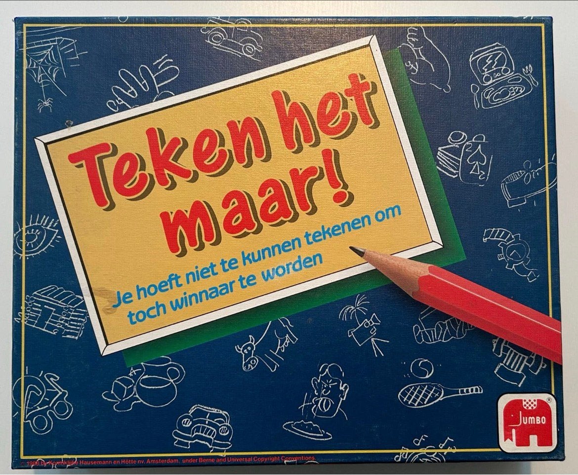 Teken het maar! (Pictionary) van Jumbo - Zo goed als nieuw!, Een of twee spelers, Ophalen of Verzenden, Zo goed als nieuw