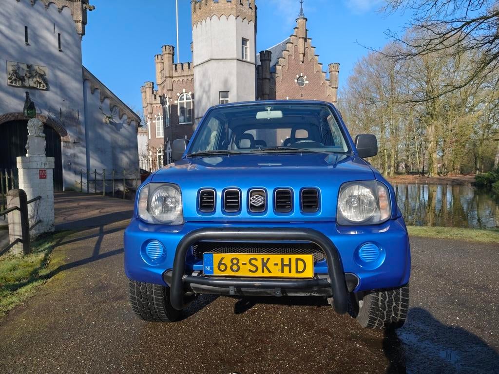 Suzuki Jimny 1.3 Cabrio 4WD 2006 Blauw / trekhaak / NAP!!, Auto's, Suzuki, 13 km/l, Stof, 40 €/maand, 4 cilinders