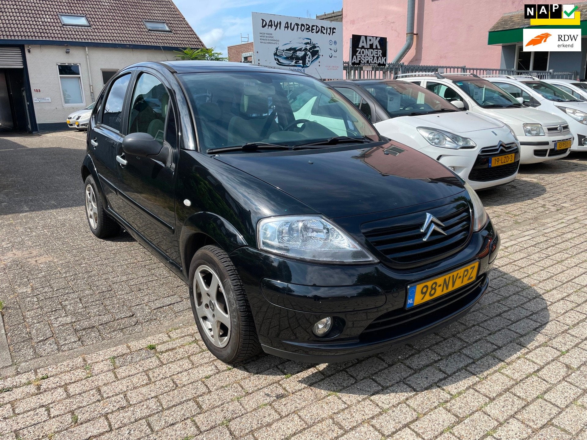 Citroen C3 1.4i Exclusive, 5drs, Cruise/Climate control, Pan, Auto's, Voorwielaandrijving, Metallic lak, Zwart, Origineel Nederlands