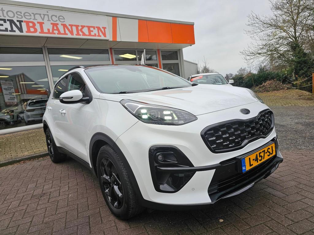 Kia Sportage 1.6 T-GDI Black Edition Automaat BJ.2021 / Pano, 15 km/l, Gebruikt, 4 cilinders, Wit