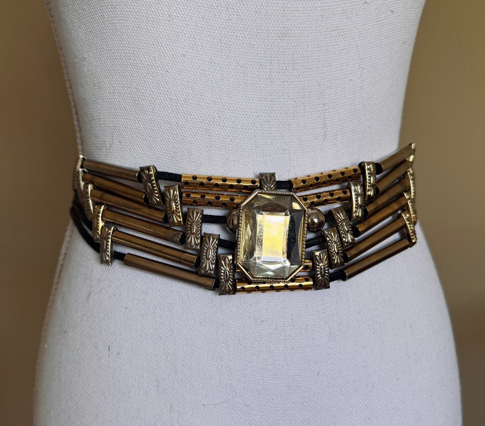 Vintage statement riem – boho / Y2K, Kleding | Dames, 5 cm of meer, 90 tot 100 cm, Heupriem, Ophalen of Verzenden