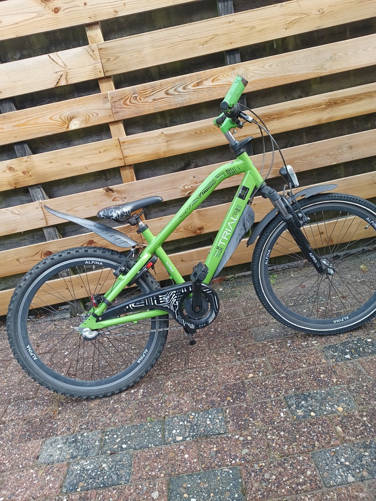 alpina jongensfiets 24 inch, Ophalen of Verzenden, Zo goed als nieuw, 24 inch, Handrem