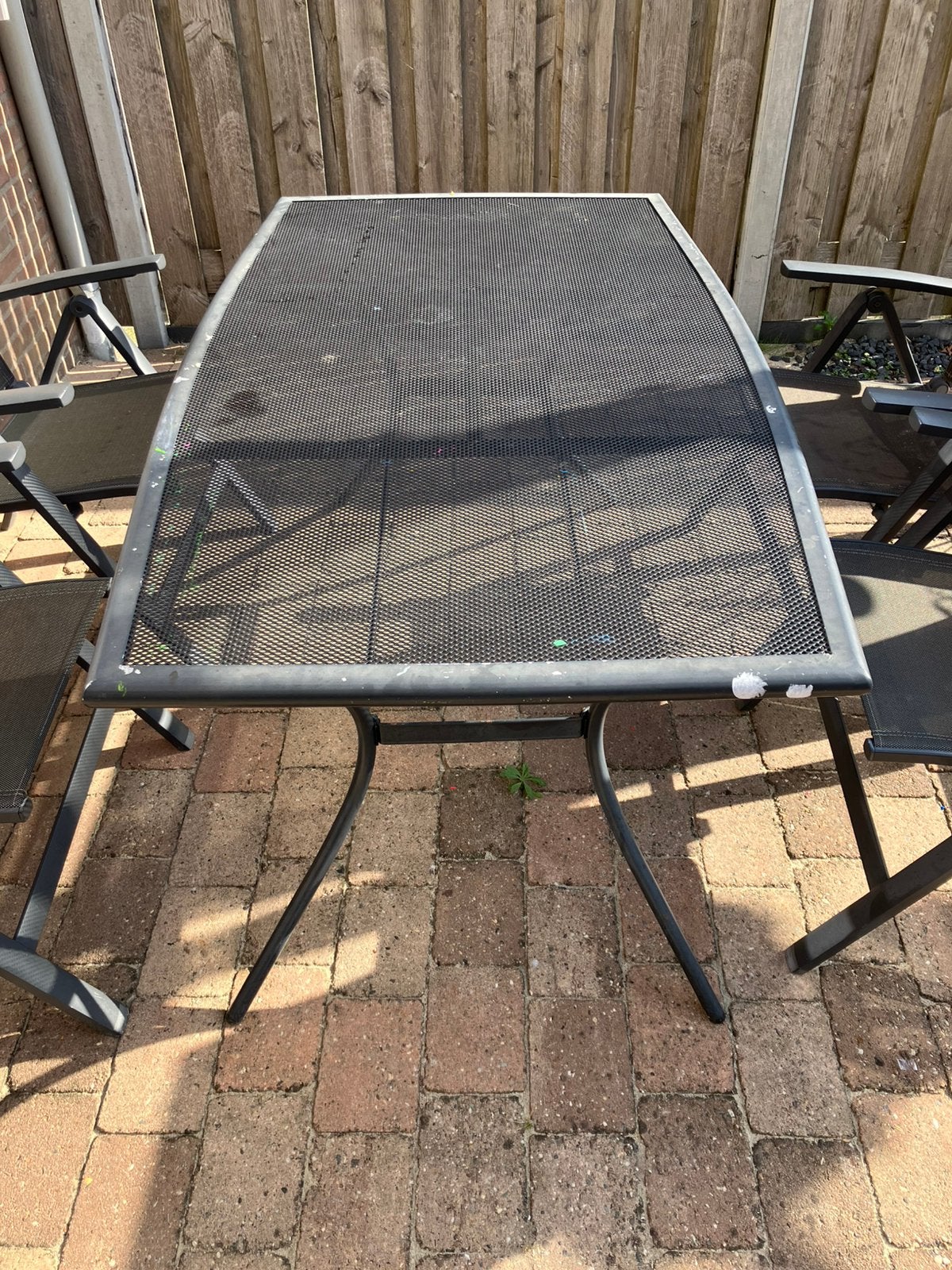 Tuintafel gratis af te halen, Tuin en Terras, Ophalen, Gebruikt, Rechthoekig, Aluminium