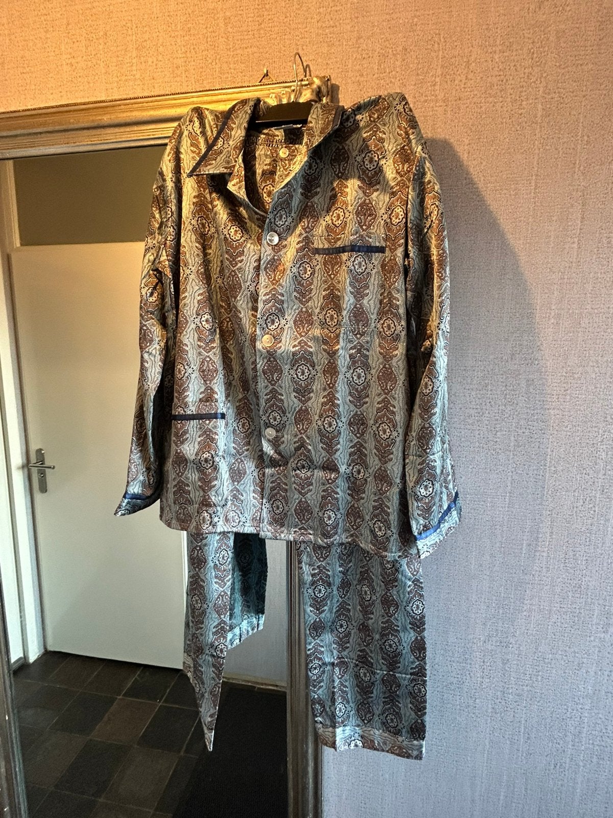 Retro super zacht aanvoelende Gent’s pyama maat 52, Kleding | Heren, Maat 52/54 (L), Onbekend, Zo goed als nieuw, Onbekend
