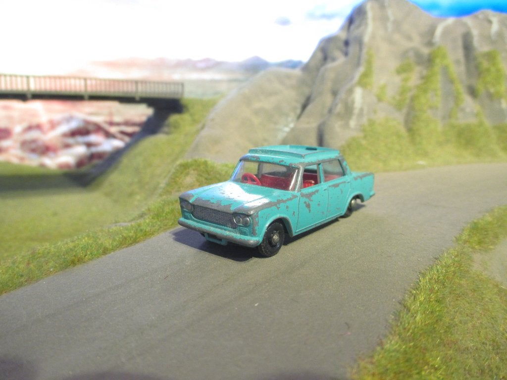 1/64 Fiat 1500 - Matchbox Lesney nr.56B 1965-67 #1, Ophalen of Verzenden, Gebruikt, Auto