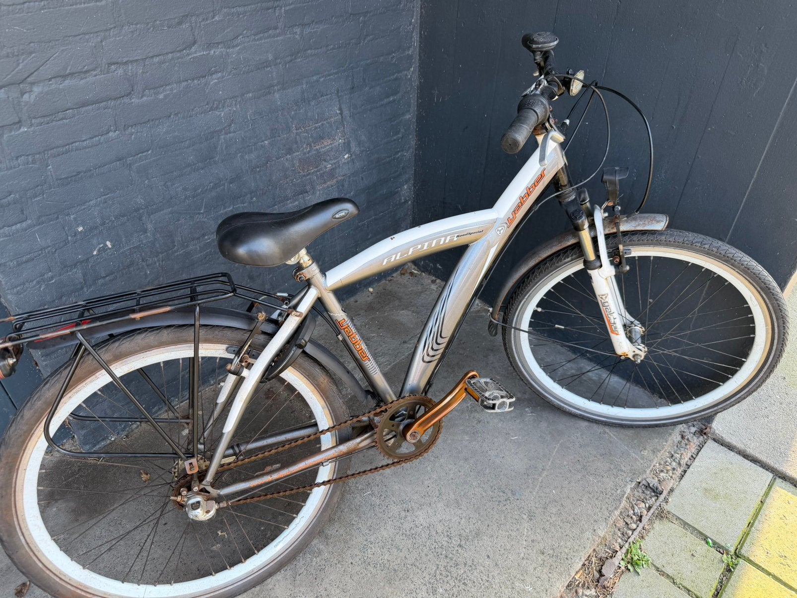 Alpina yabber 26inch fiets, Gebruikt, Velgrem, Handrem, Ophalen