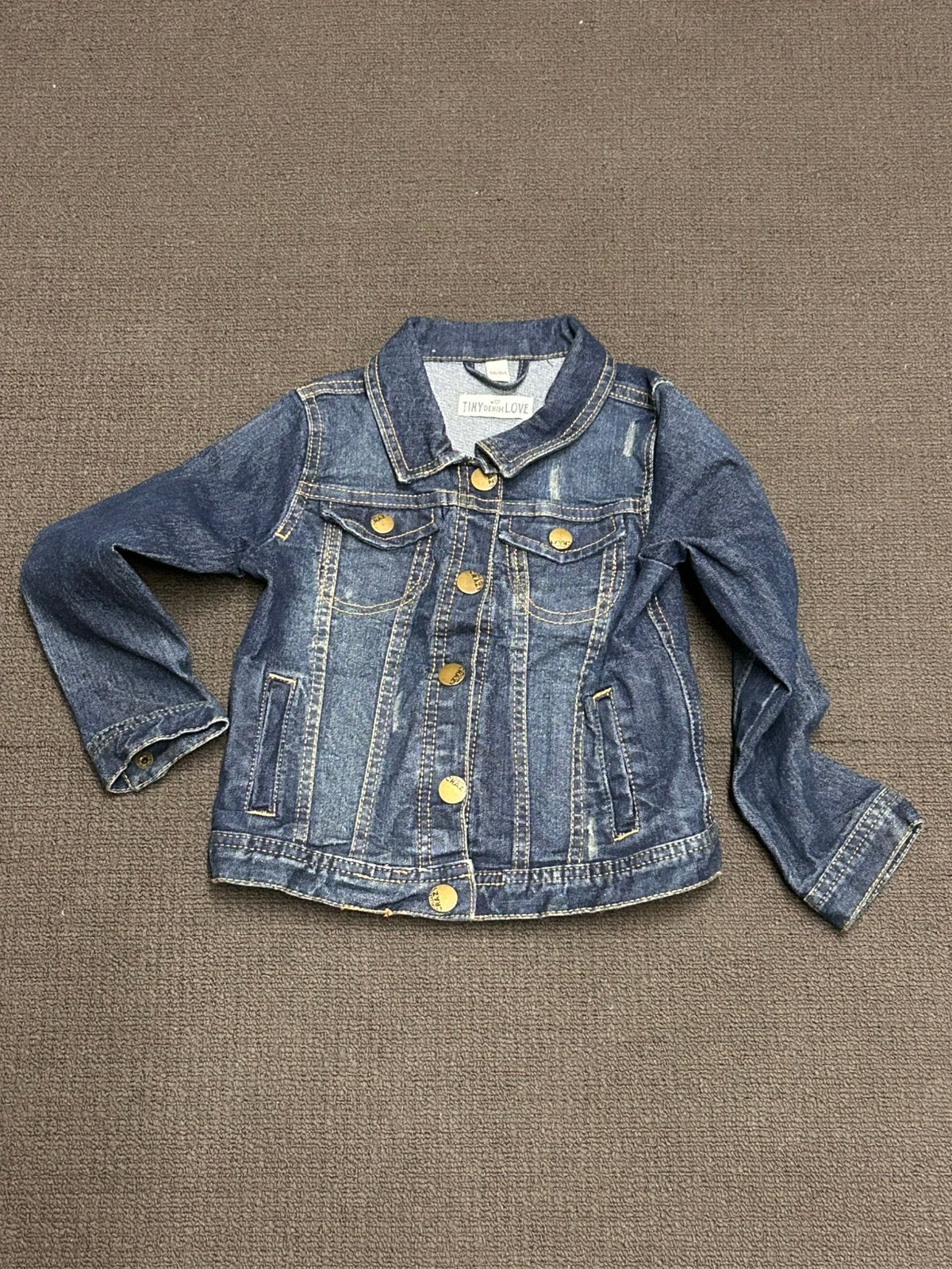 Spijkerjasje neisjes maat 98-104, Kinderen en Baby's, Ophalen of Verzenden, Zo goed als nieuw, Meisje, Jas