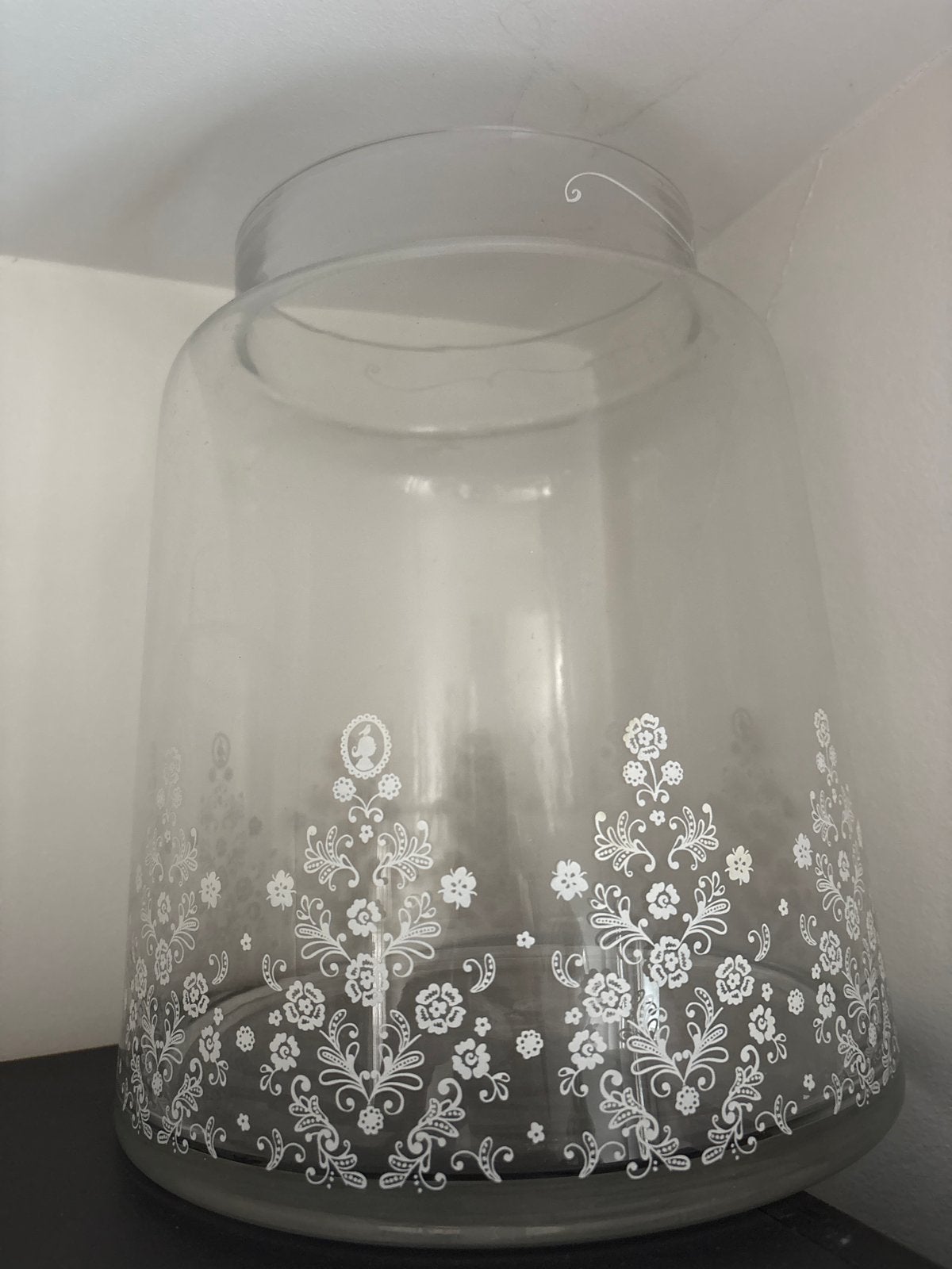 Pip Studio vaas/pot met bloemmotief, Ophalen, Met patroon/structuur, Transparant, Glas