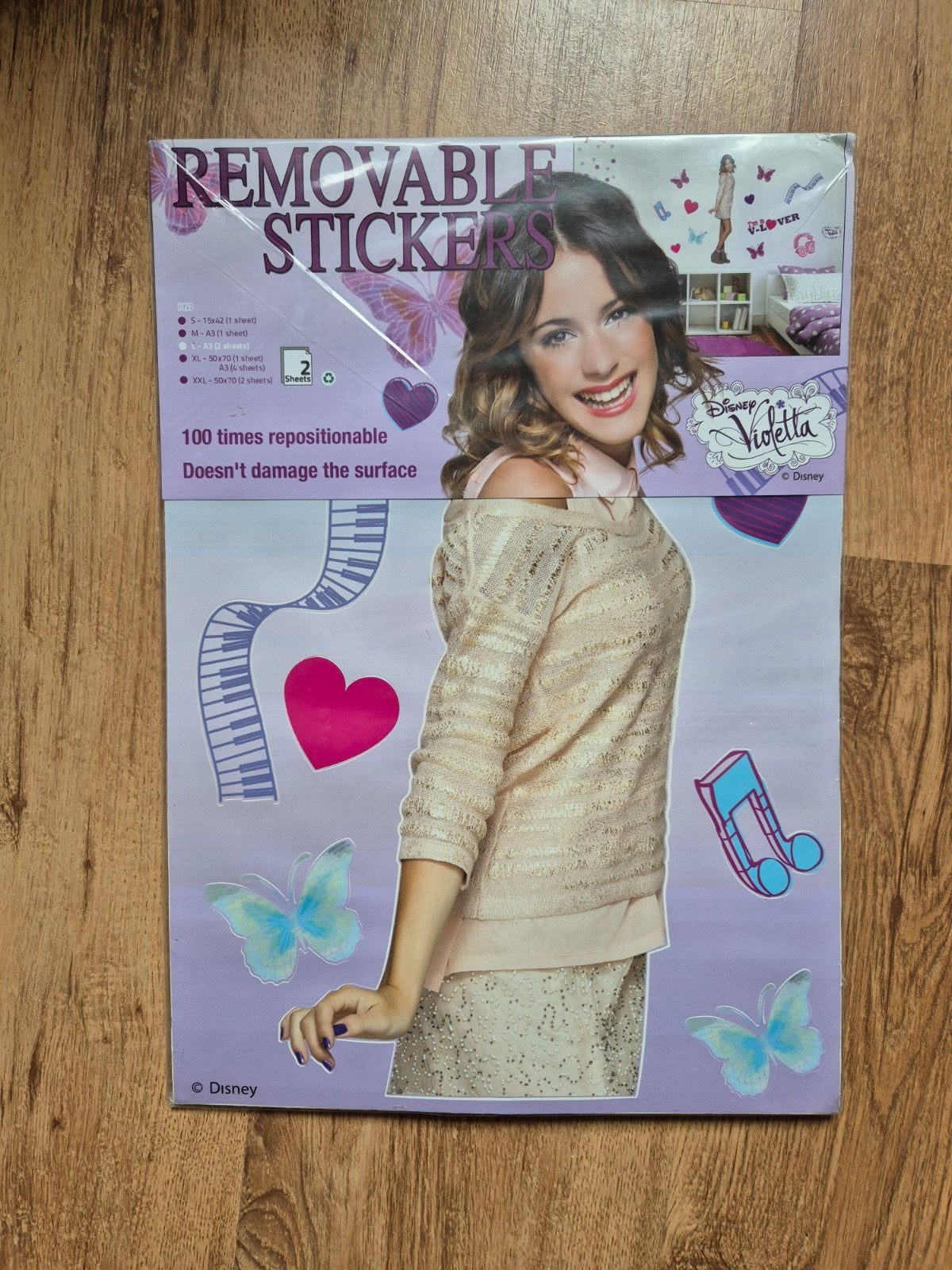 Grote herbruikbare muursticker van Violetta, NIEUW, Ophalen of Verzenden, Nieuw, Wanddecoratie