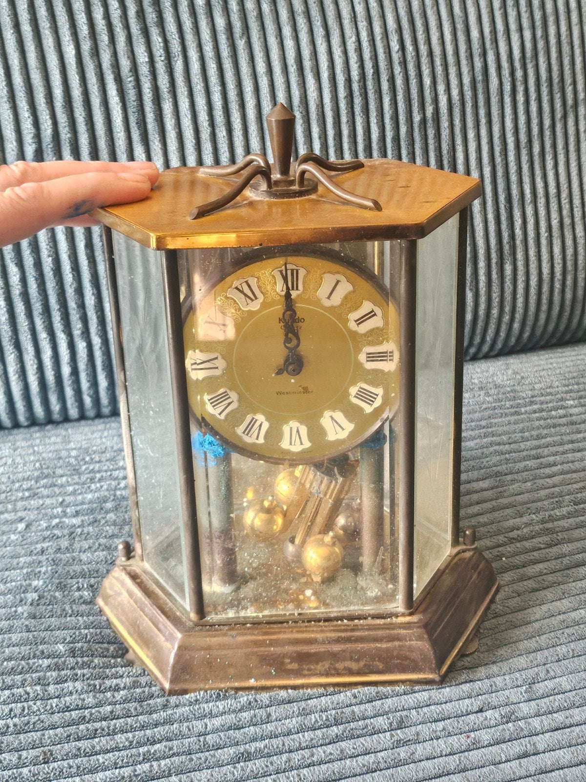 Antieke Kundo Quartz Westminster Klok Donor Klok, Antiek en Kunst, Ophalen
