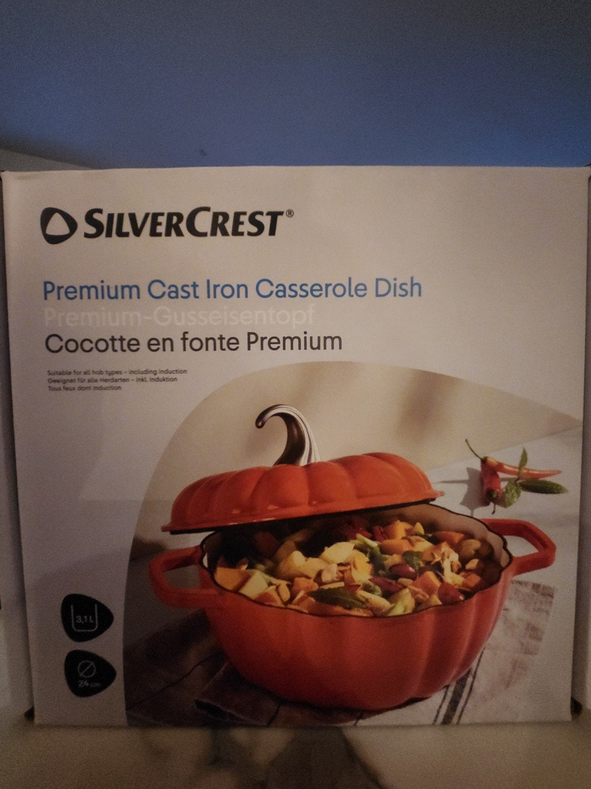SilverCrest Pompoen Gietijzeren Braadpan - Nieuw, Nieuw, Ophalen of Verzenden, Overige merken, Braadpan