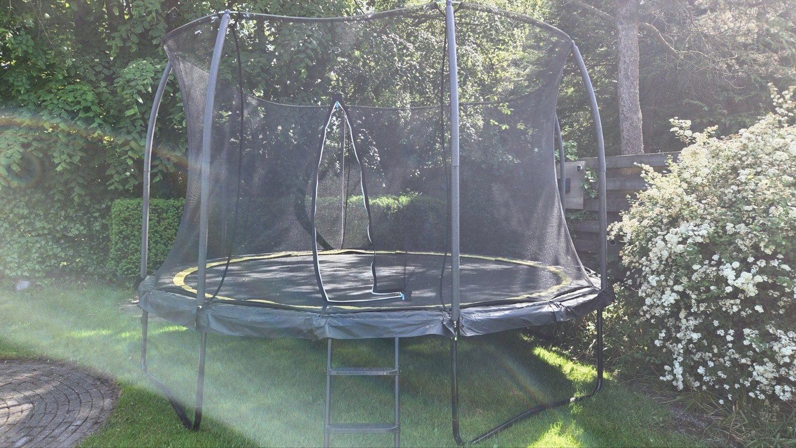 Salta Trampoline 380cm met veiligheidsnet, Ophalen, Zo goed als nieuw