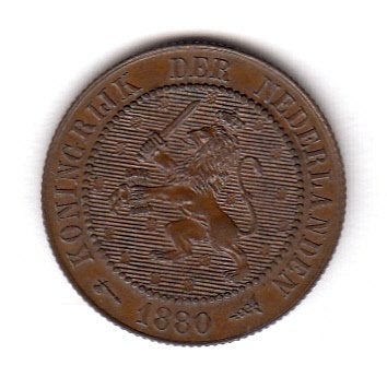 Willem III - 2 1/2 cent 1880 UNC- TOP - Sch.680, Verzenden, Koning Willem III, Overige waardes, Losse munt