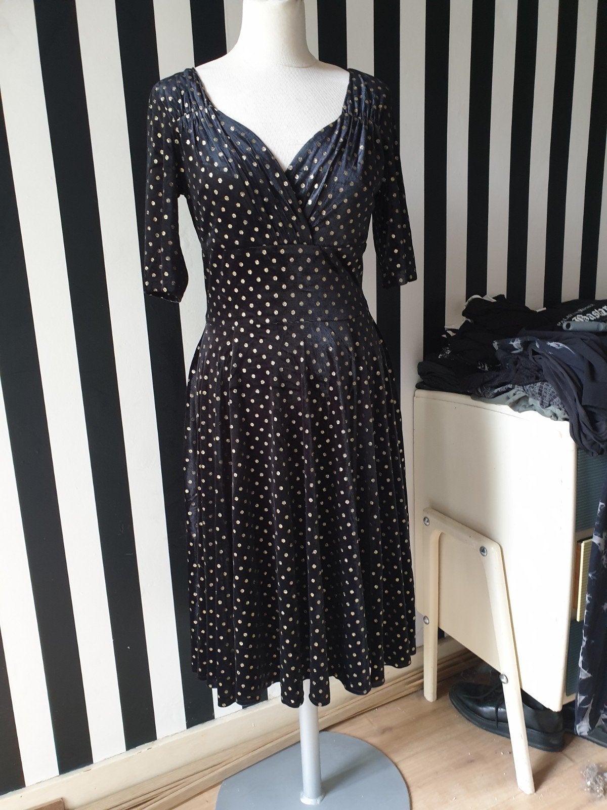 Nieuw Collectif Trixie Swing Dress jurk maat EU 40 / UK 12, Kleding | Dames, Jurken, Maat 38/40 (M), Collectif, Zwart, Nieuw