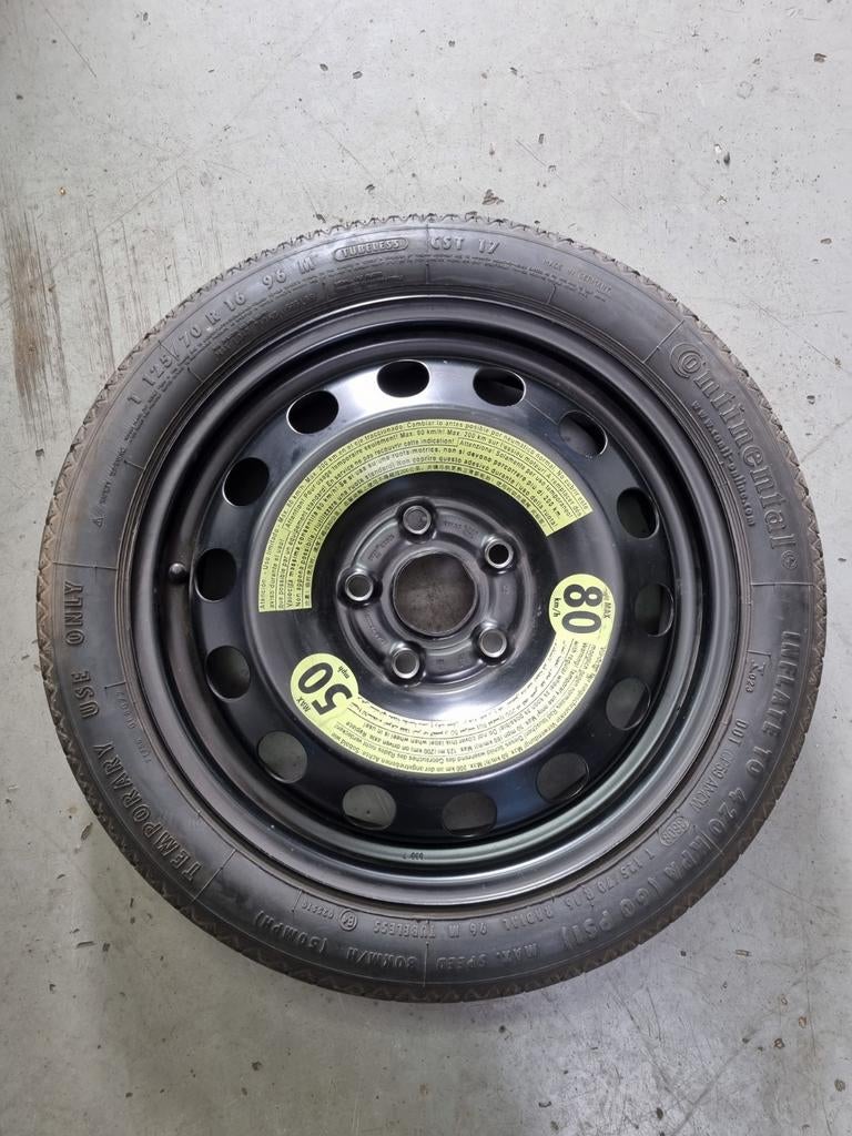 Volkswagen golf 6 thuiskomer  125/70/16, Auto-onderdelen, Banden en Velgen, Ophalen, Gebruikt, 16 inch, Banden en Velgen