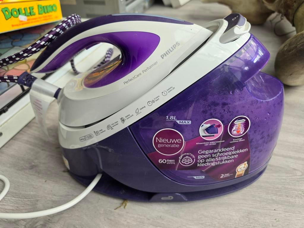 Philips PerfectCare Performer zgan, Witgoed en Apparatuur, Strijkijzers en Strijkplanken, Ophalen of Verzenden, Zo goed als nieuw