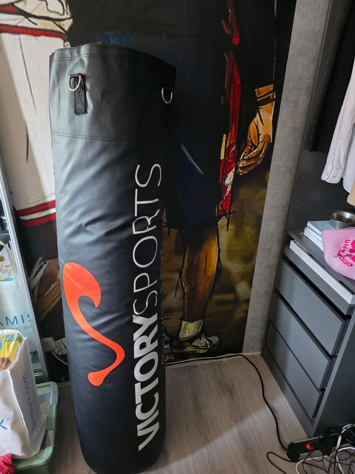Victory Sports Bokszak 150 cm met ophanghaak, Ophalen, Zo goed als nieuw, Bokszak