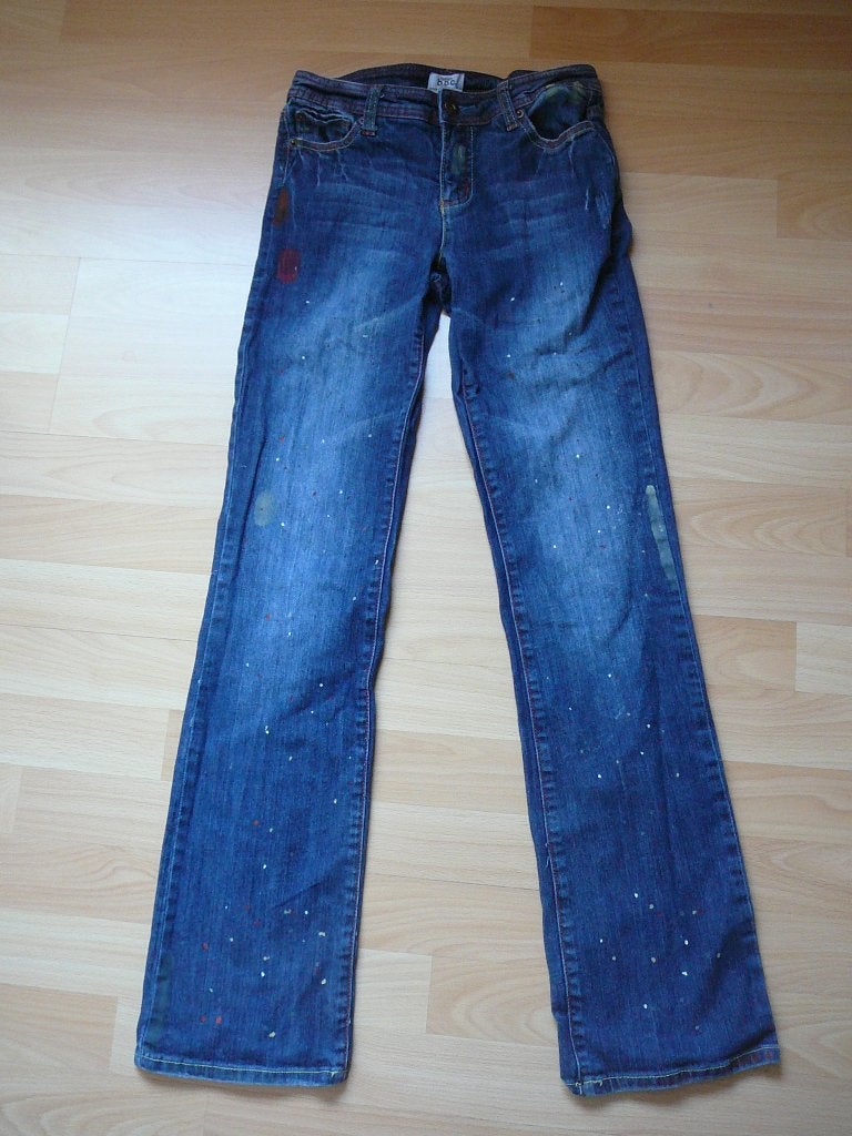 spijkerbroek fashion d.p.c. maat 34, Ophalen, Blauw, Maat 34 (XS) of kleiner, Lang