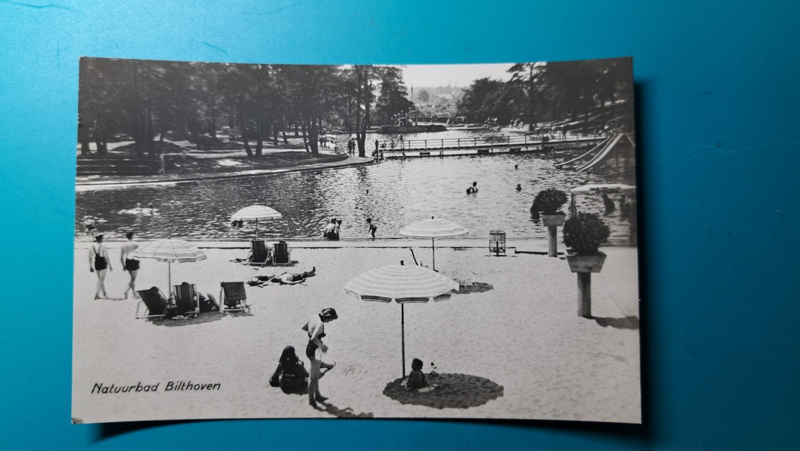 Bilthoven natuurbad 1951, Verzamelen, Verzenden, 1940 tot 1960, Gelopen, Utrecht