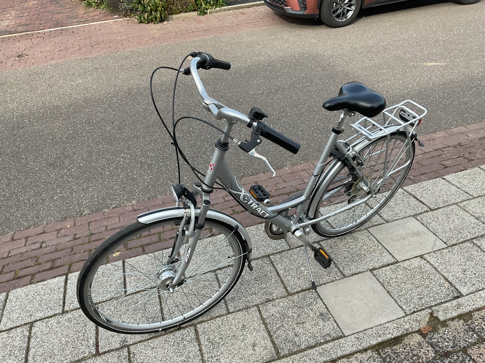 X-tract Hudson Damesfiets - 7 versnellingen- maat 51 cm, Overige merken, Gebruikt, Velgrem, Versnellingen