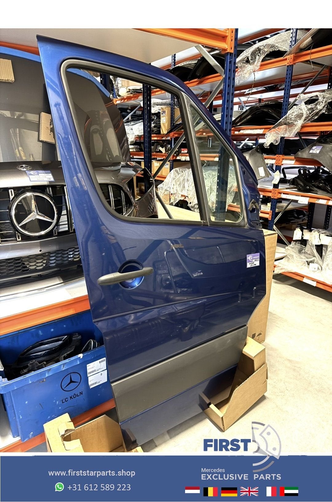 W906 SPRINTER DEUR RECHTS VOOR COMPLEET PORTIER RECHTSVOOR A, Gebruikt, -, Deur, Ophalen of Verzenden