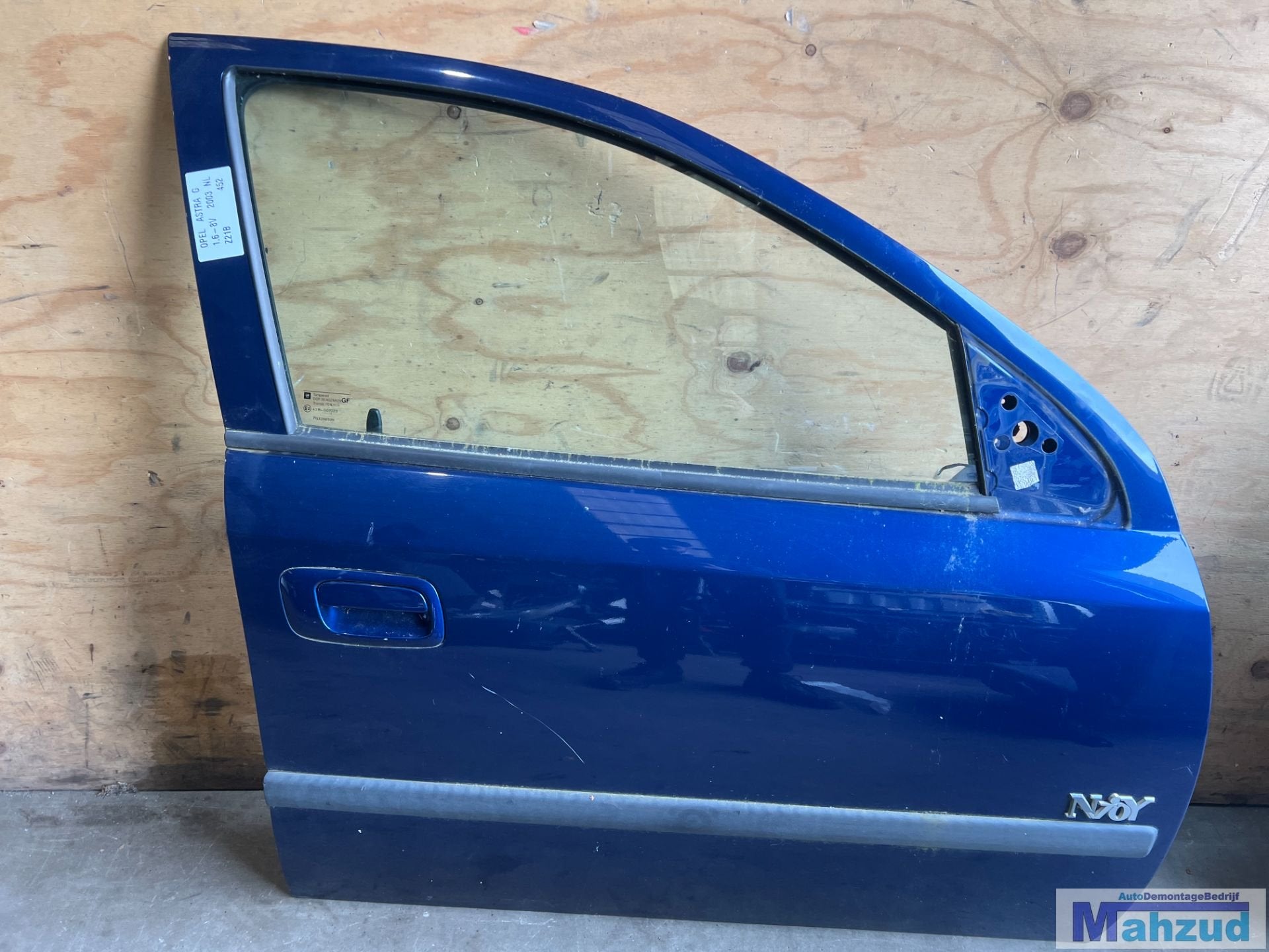OPEL ASTRA G Blauw Z21B rechts voor deur portier 1997-2004, Gebruikt, Deur, Opel Automobile GmbH, Ophalen of Verzenden