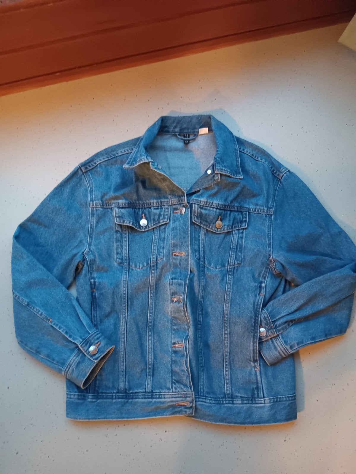 H&M Divided oversized spijkerjack S, Maat 38/40 (M), Studio Anneloes, Blauw, Ophalen of Verzenden