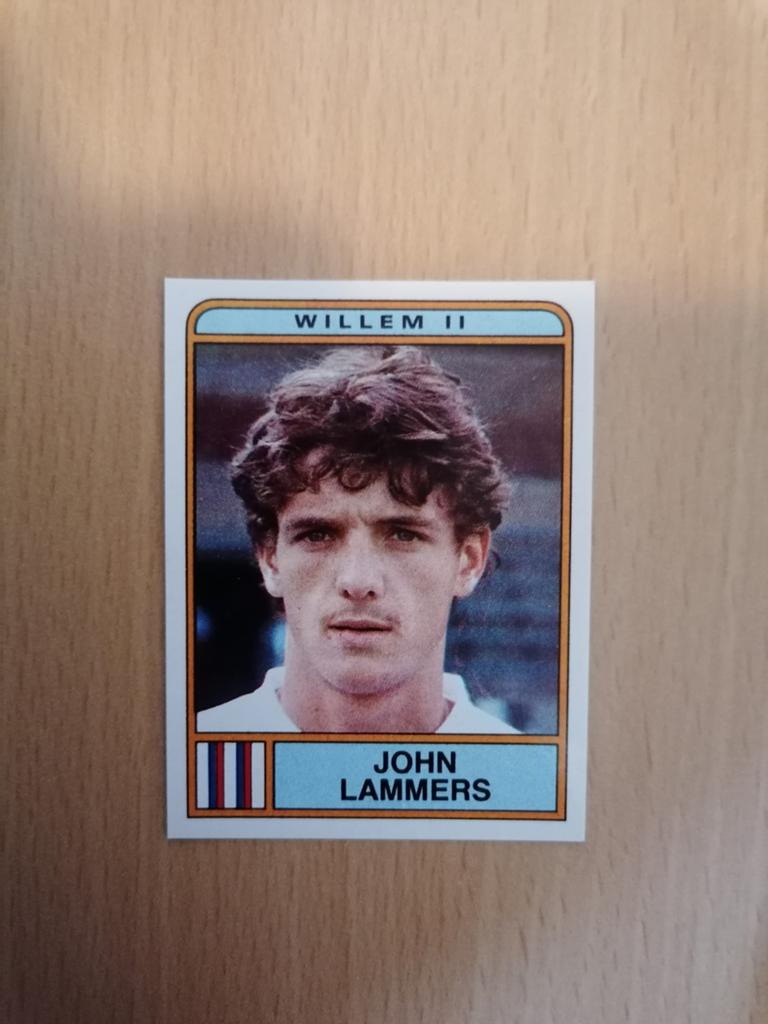 Panini Voetbal 84 #306 John Lammers., Ophalen of Verzenden, Zo goed als nieuw, Sticker