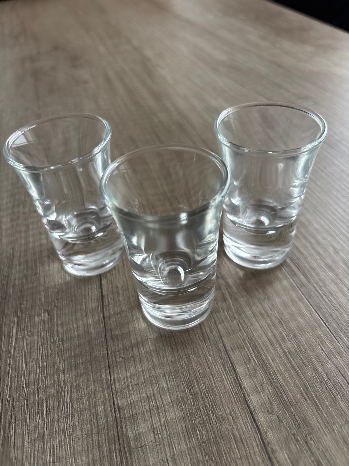 Stevige glazen shotglaasjes, Ophalen of Verzenden, Gebruikt, Glas