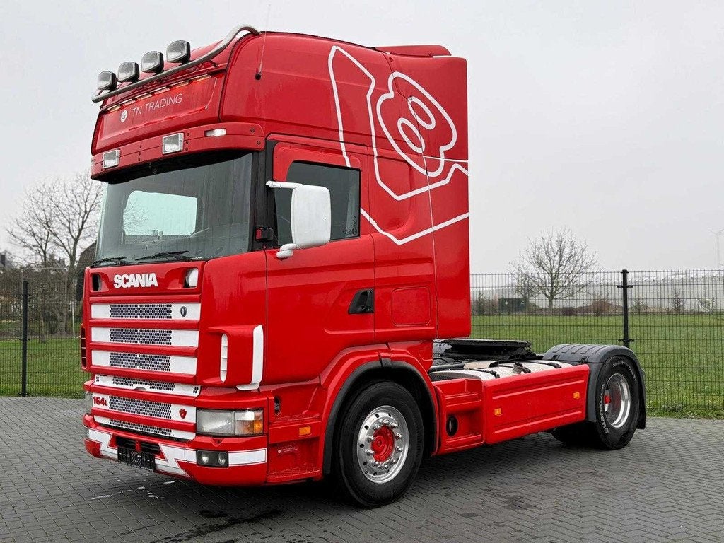 Scania - 164.480 - V8 - RETARDER - 2003 - Vrachtwagen, Auto's, Scania, Overige brandstoffen, Bedrijf, Te koop