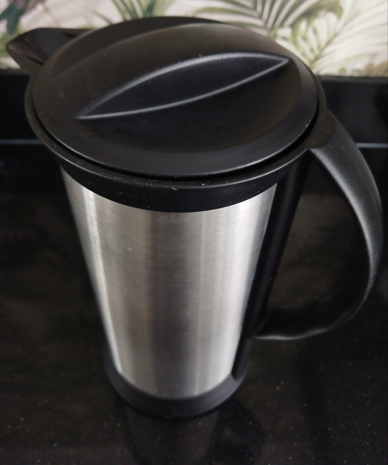 Vintage Alfi Design Thermoskan 1L – Tassilo von Grolman, Zilver, Ophalen of Verzenden, Metaal, Overige merken
