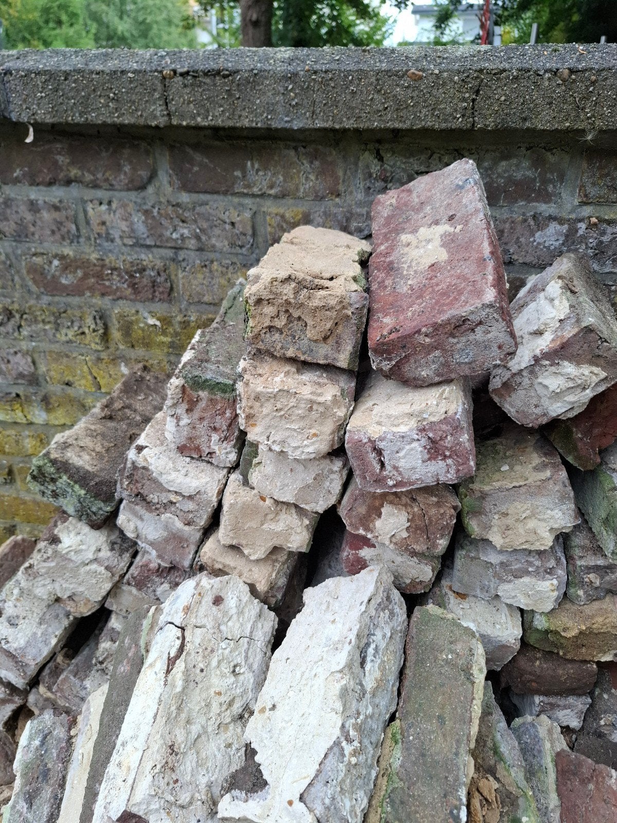 Gebruikte veldbrand bakstenen voor tuin of project, Doe-het-zelf en Verbouw, Metselstenen, Ophalen, Gebruikt, Bakstenen