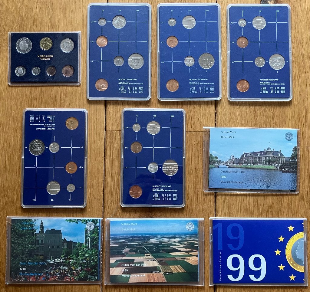 Jaarsets Nederland, Postzegels en Munten, Munten | Nederland, Ophalen, Koningin Beatrix, 2½ gulden, Setje