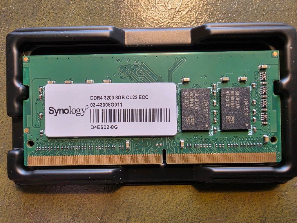 Origineel Synology D4ES02-8G Geheugen (8GB DDR4-3200 ECC), Server, DDR4, 8 GB, Ophalen of Verzenden
