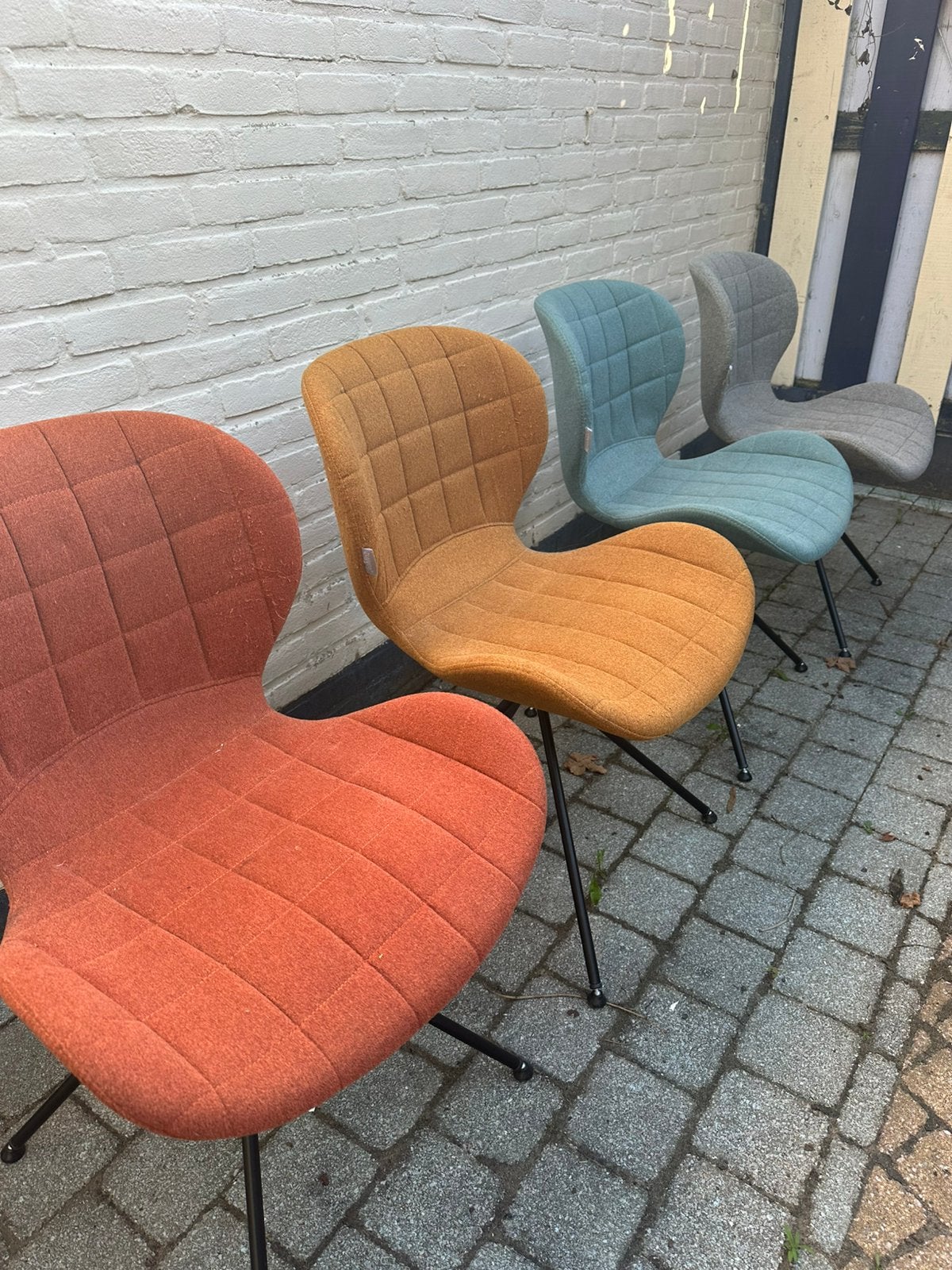 4 stoelen OMG van Zuiver - €60 samen, Ophalen, Gebruikt, Overige kleuren, Vier